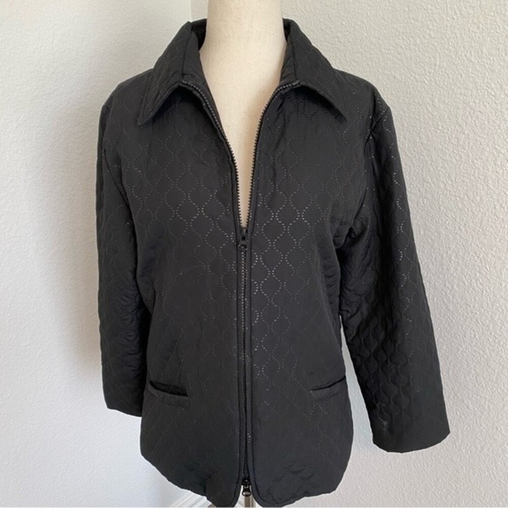 FRENCH DRESSING FDJ Bronze Metallic Brown Jacket Full Zip Pockets SZ SP